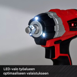 Einhell TE-CW 18 Li BL akkukäyttöinen iskumutterinväännin, 215 Nm, 1/2", LED-valo