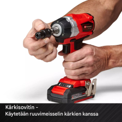 Einhell TE-CW 18 Li BL akkukäyttöinen iskumutterinväännin, 215 Nm, 1/2", LED-valo