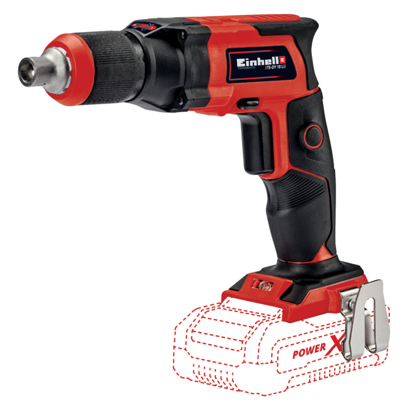 Einhell TE-DY 18 Li -solo-akkuruuvinväännin kuivaseinäruuvaukseen, 18V, LED-valaistus