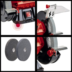 Einhell TC-BG 150 kaksoishiomakone, 150 W, 150 mm, K36/K60