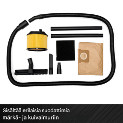 Einhell TC-VC 1930 A märkä-kuivaimuri, 1500 W, 30 L, automaattinen laitepistorasia