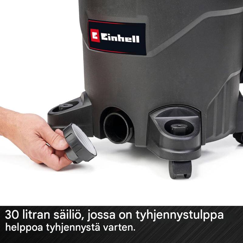 Einhell TC-VC 1930 A märkä-kuivaimuri, 1500 W, 30 L, automaattinen laitepistorasia