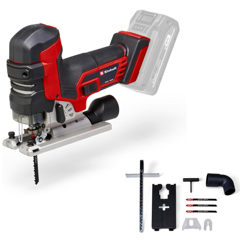 Einhell TP-JST 18/135 Li BL akkupistosaha, 18 V, 135 mm, harjaton moottori, 3 sahanterää