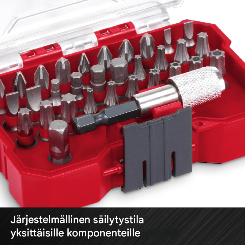 Einhell XS-CASE bittikasetti 32-osainen, 30 x 25 mm S2-teräsbitit