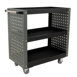 TRUTZHOLM työkalukärry 3 tasoa harmaa teräs 70 x 39 x 79 cm 300 kg