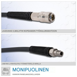 Güde automaattinen paineilmaletkukela 10 m, 12 bar, 180° kääntyvä