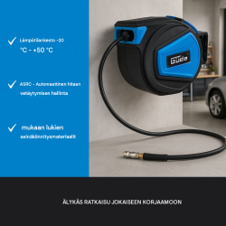 Güde automaattinen paineilmaletkukela 15 m