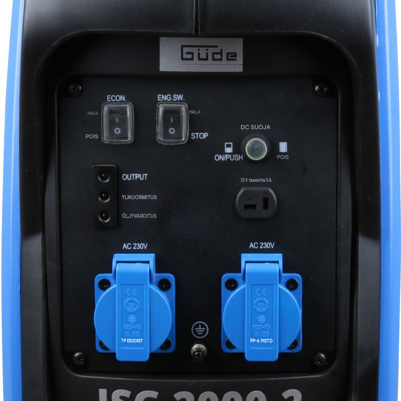 Güde ISG 2000-2 invertterigeneraattori, 2000 W, 4-tahti-OHV-bensiinimoottori