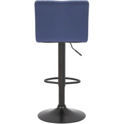 Jamie samettipäällysteiset baarijakkarat, säädettävä korkeus, 2 kpl setti