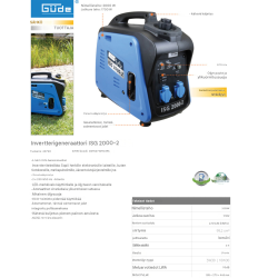 Güde ISG 2000-2 invertterigeneraattori, 2000 W, 4-tahti-OHV-bensiinimoottori