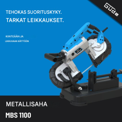 Güde MBS 1100 metallivannesaha, 1100 W, säädettävä nopeus, Ø120 mm