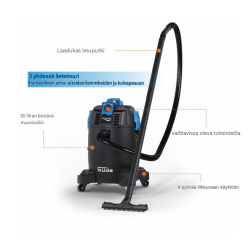 Güde GS 30-1600 3 in 1 allasimuri, 1600 W, 30 l, 4 m imuletku