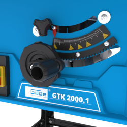 GÜDE GTK 2000.1 pöytäsirkkeli, 2 000 W, 250 mm HM-sahanterä, teräksinen alusta