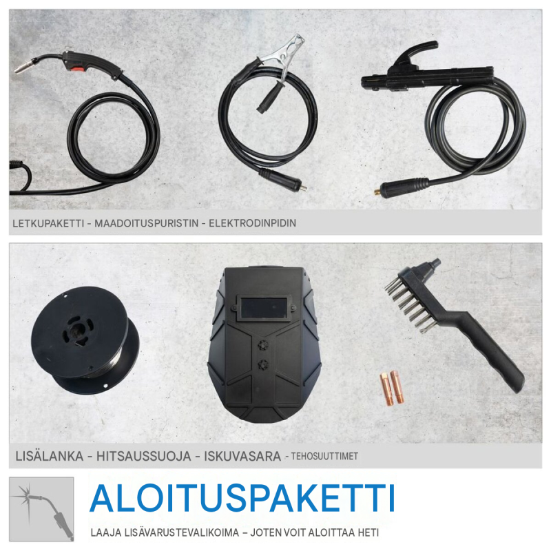 Güde Uni-Mig 125 SYN hitsauslaite, MIG/MAG, puikko, täytelanka ja WIG, 120 A