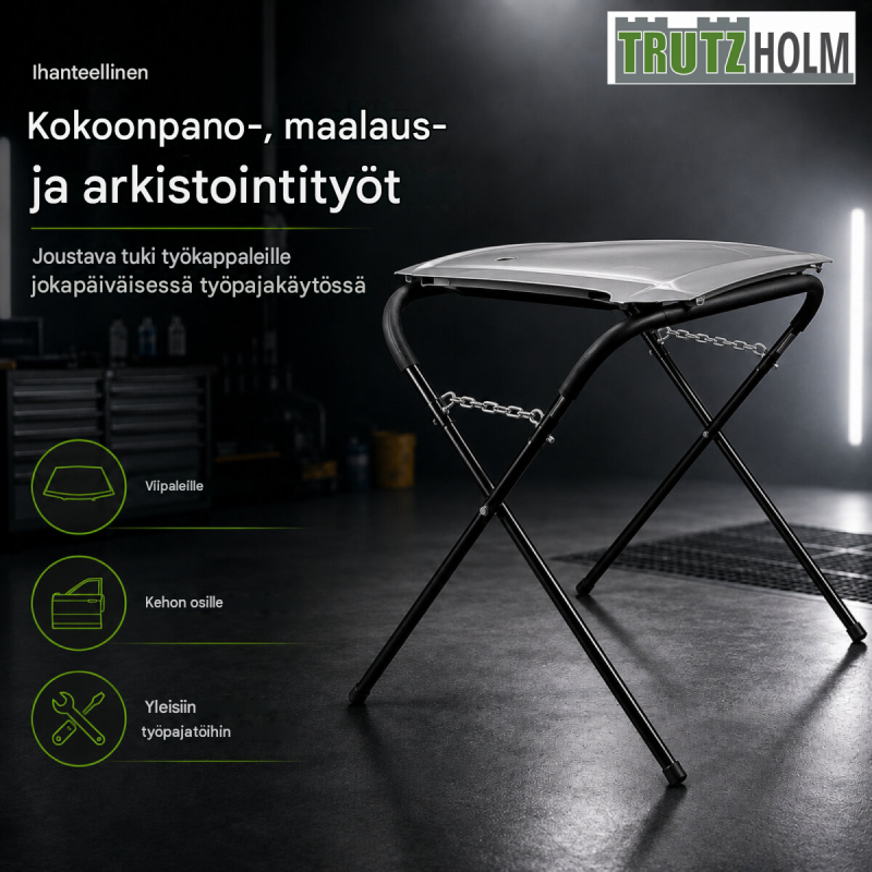 TrutzHolm® X-mallinen maalaus- ja asennusteline, säädettävä, 50 kg