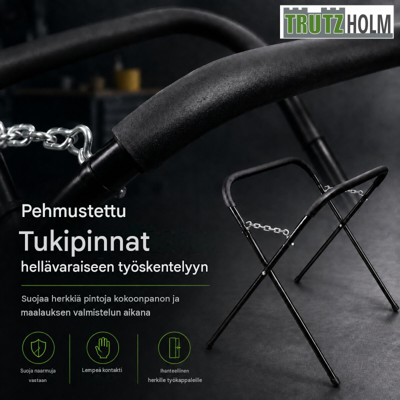 TrutzHolm® X-mallinen maalaus- ja asennusteline, säädettävä, 50 kg
