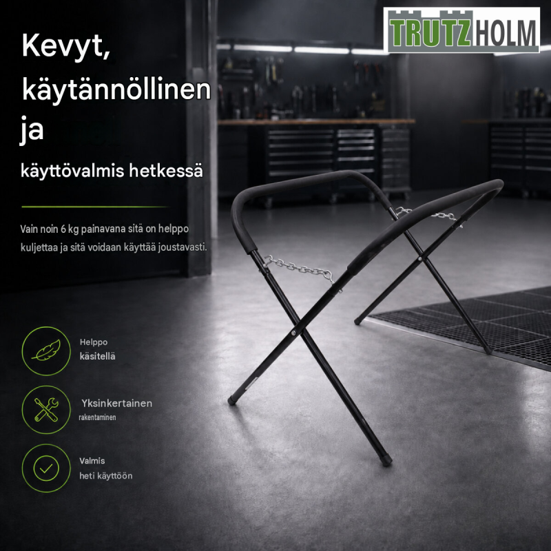 TrutzHolm® X-mallinen maalaus- ja asennusteline, säädettävä, 50 kg