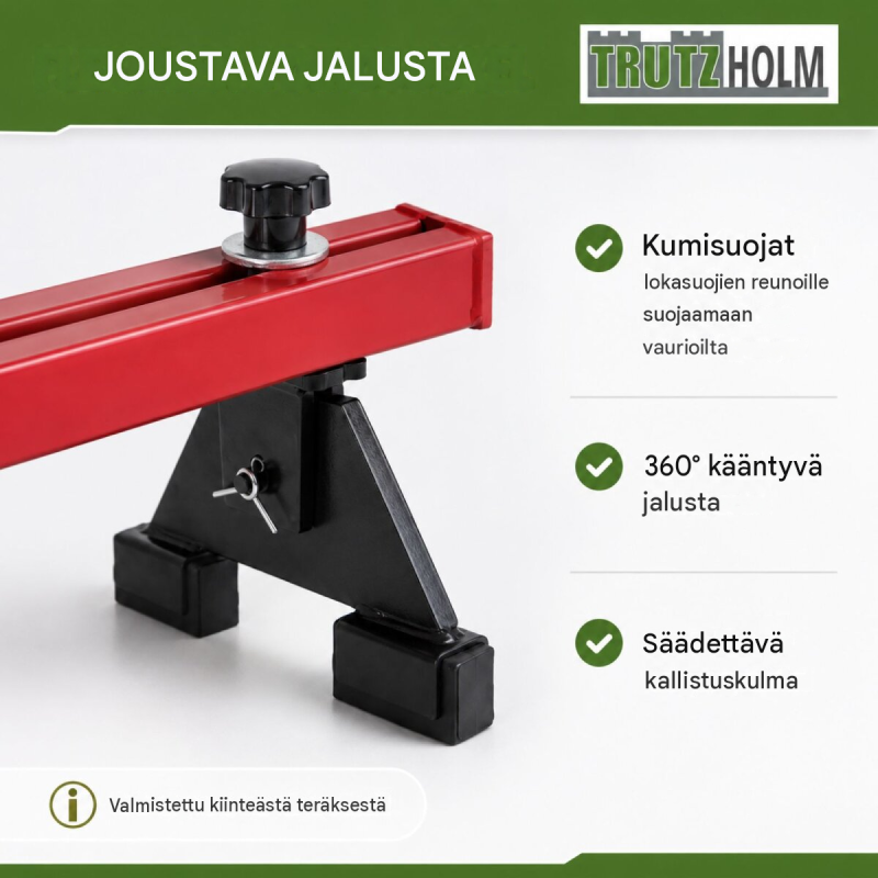 TRUTZHOLM-moottorisilta 500 kg, teräs, portaattomasti säädettävä korkeus