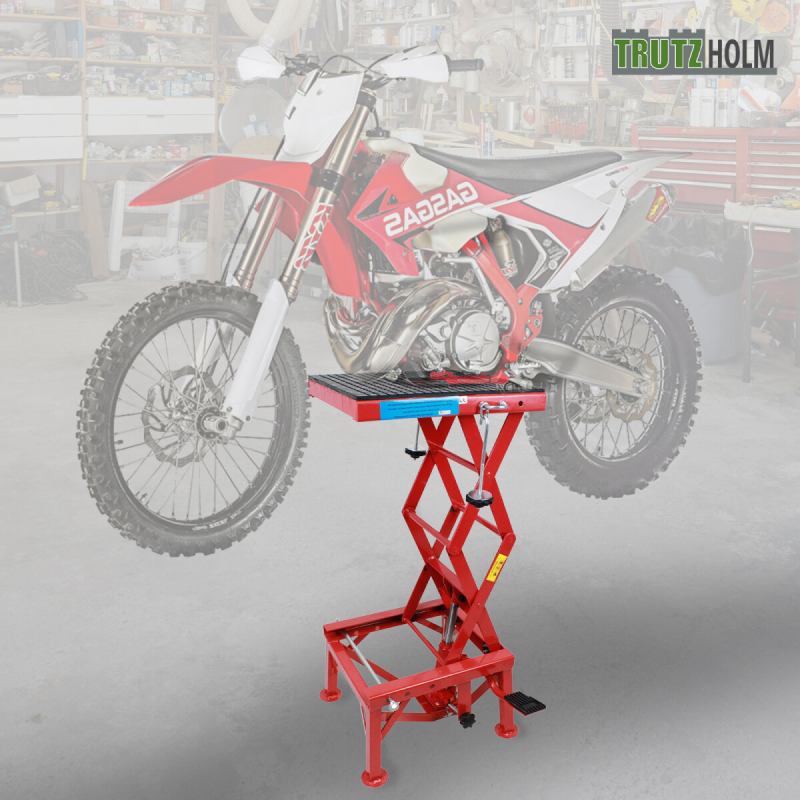 Moottoripyöränostin 135 kg, 34–87 cm, hydraulinen, Enduro ja MotoCross