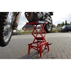 Moottoripyöränostin 135 kg, 34–87 cm, hydraulinen, Enduro ja MotoCross