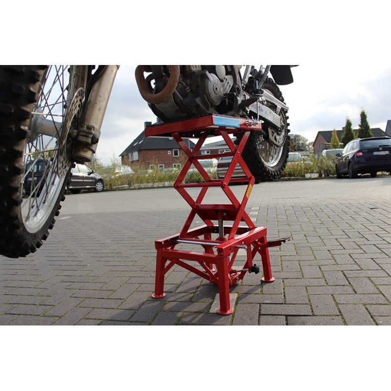 Moottoripyöränostin 135 kg, 34–87 cm, hydraulinen, Enduro ja MotoCross