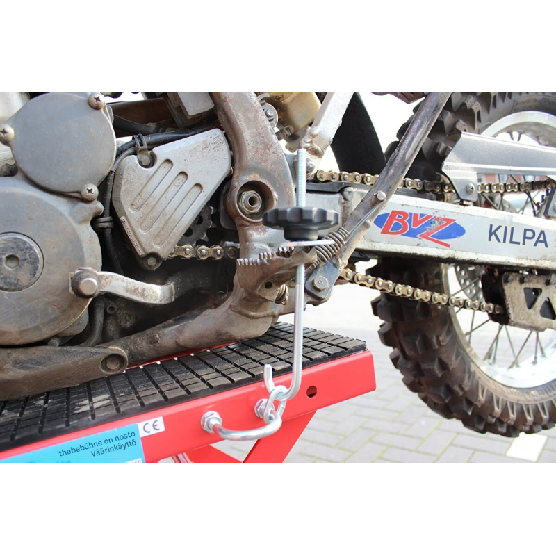 Moottoripyöränostin 135 kg, 34–87 cm, hydraulinen, Enduro ja MotoCross
