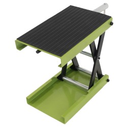 TRUTZHOLM moottoripyöränostin 500 kg teräs enimmäisnostokorkeus 370 mm vihreä