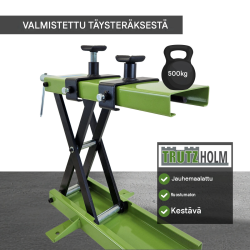 TRUTZHOLM moottoripyöränostin 500 kg, 90–500 mm, teräs, vihreä