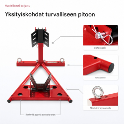 Moottoripyörän etuteline 17–21 tuumaa, 90–130 mm, säädettävä teräsrakenne