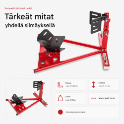 Moottoripyörän etuteline 17–21 tuumaa, 90–130 mm, säädettävä teräsrakenne