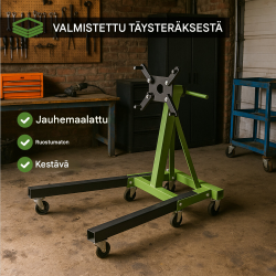 TRUTZHOLM-moottoriteline 900 kg, 360° kääntyvä, 6 pyörää, vihreä