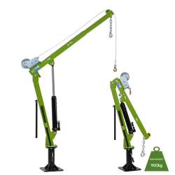 TRUTZHOLM Pickup nosturi 900 kg 360 hydraulinen vaijerivinssi 725 cm säädettävä nostopuomi 7091