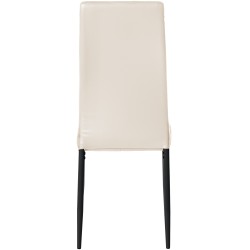 Tyylikäs ruokailuryhmä neljällä tuolilla moderniin sisustukseen