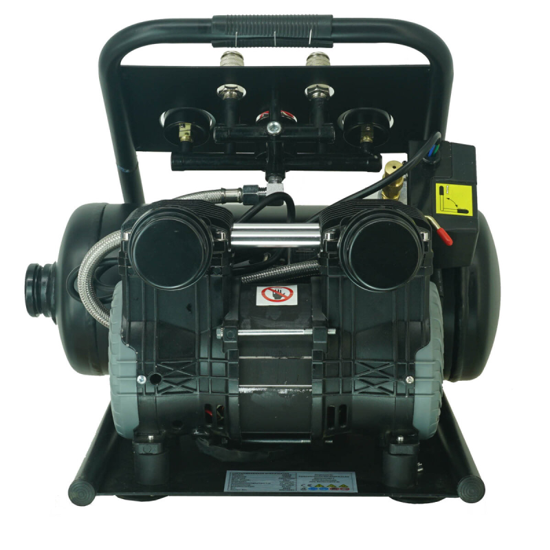 TRUTZHOLM TH-fk9l hiljainen kompressori 900 W, 9 l, 8 bar, tarvikkeilla