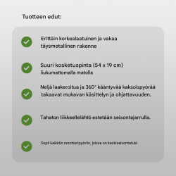 Moottoripyörän siirtolava 54 x 19 cm, vihreä, teräs, 250 kg