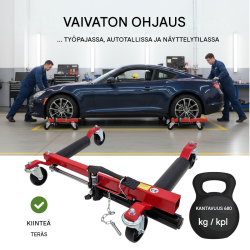TRUTZHOLM hydraulinen auton siirtolaite 680 kg, renkaan leveys enintään 30 cm