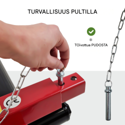 TRUTZHOLM hydraulinen auton siirtolaite 680 kg, renkaan leveys enintään 30 cm
