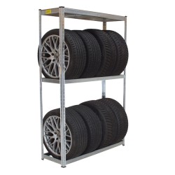 Rengasteline 8 renkaalle, 180 x 120 x 40 cm, 795 kg, sinkitty teräs