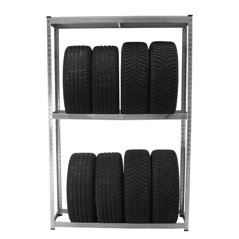 Rengasteline 8 renkaalle, 180 x 120 x 40 cm, 795 kg, sinkitty teräs