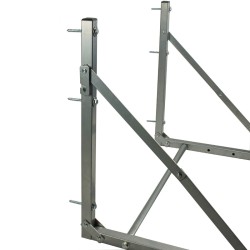 Trutzholm seinäkiinnitteinen rengasteline 4 autonrenkaalle, teräs, 69–120 cm