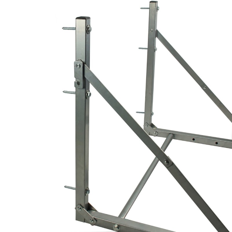 Trutzholm seinäkiinnitteinen rengasteline 4 autonrenkaalle, teräs, 69–120 cm