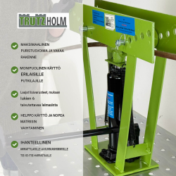 Hydraulinen putkentaivutuskone 12 t, 90°, teräs, 6 matriisia