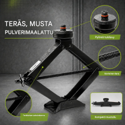 TRUTZHOLM saksitunkki Tesla-ajoneuvoille, 3 t, 100–430 mm, kumityynyt ja työkalut