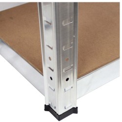 Raskashyllystö 2 kpl, metalli, 160 x 80 x 40 cm, 4 tasoa, 320 kg per hylly
