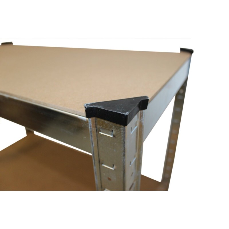 Raskaan kuorman hylly 2 kpl, galvanoitu metalli, 170 x 75 x 30 cm, 375 kg