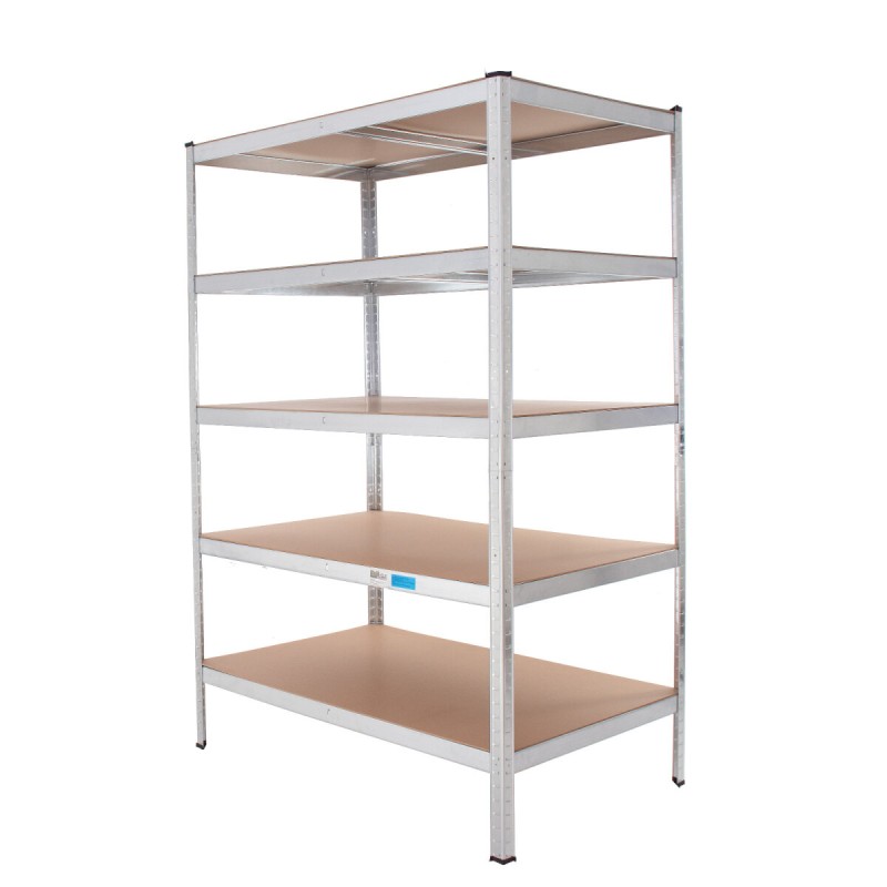 Raskaan kuorman hylly 180 x 115 x 75 cm, 5 hyllytasoa, 875 kg, galvanoitu, TRUTZHOLM