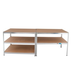 Raskaan kuorman hylly 180 x 115 x 75 cm, 5 hyllytasoa, 875 kg, galvanoitu, TRUTZHOLM