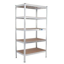 TRUTZHOLM raskaan kuorman pistohylly 180 x 90 x 60 cm 875 kg 5 hyllytasoa sinkitty teräs