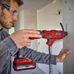 Einhell TE-DY 18 Li -akku-kipsilevyruuvinväännin ja Magazine Attachment, 18 V