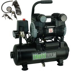 TRUTZHOLM hiljainen Brushless kompressori 9 l öljytön 900 W 8 bar tarvikkeet